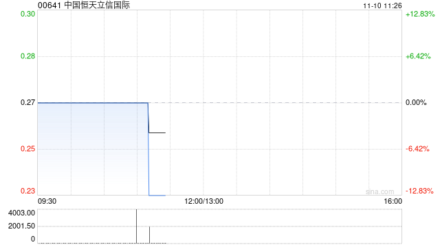 中国恒天立信国际委任信永中和(香港)会计师事务所为新任核数师